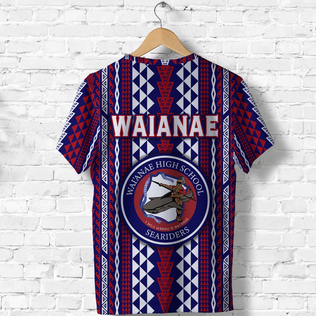 Hawaii Waianae High School T Shirt Seariders Simple Style LT8 - Wonder Print Shop