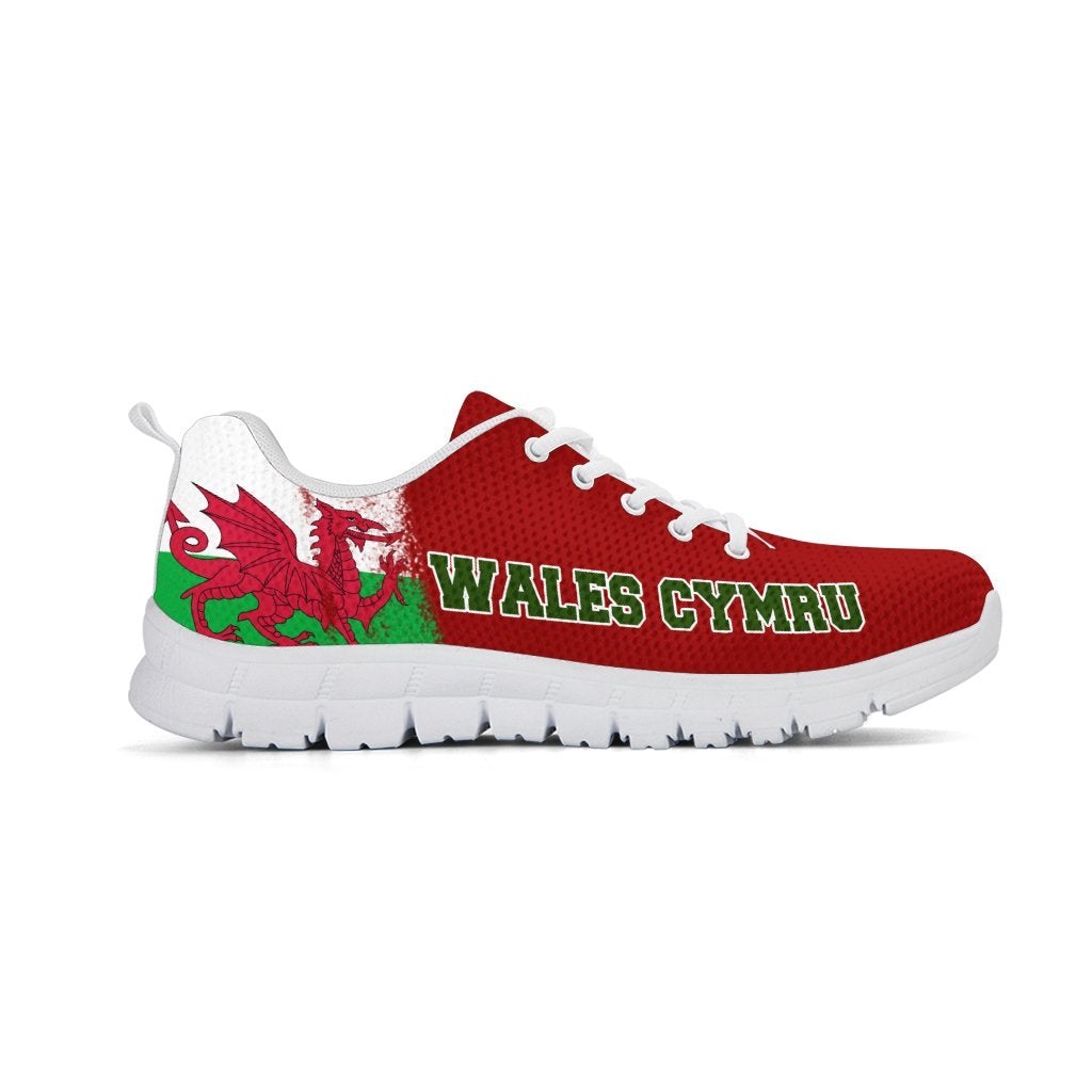 Wales Cymru Athletic Sneakers Black/White Versions - Wonder Print Shop