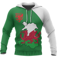Wales Map Special Pullover Hoodie - Wonder Print Shop