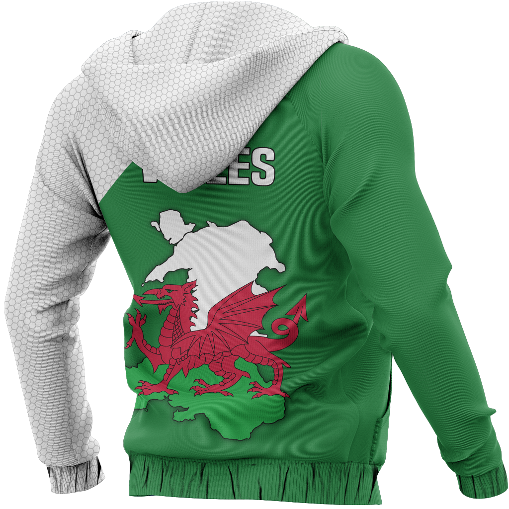 Wales Map Special Pullover Hoodie - Wonder Print Shop