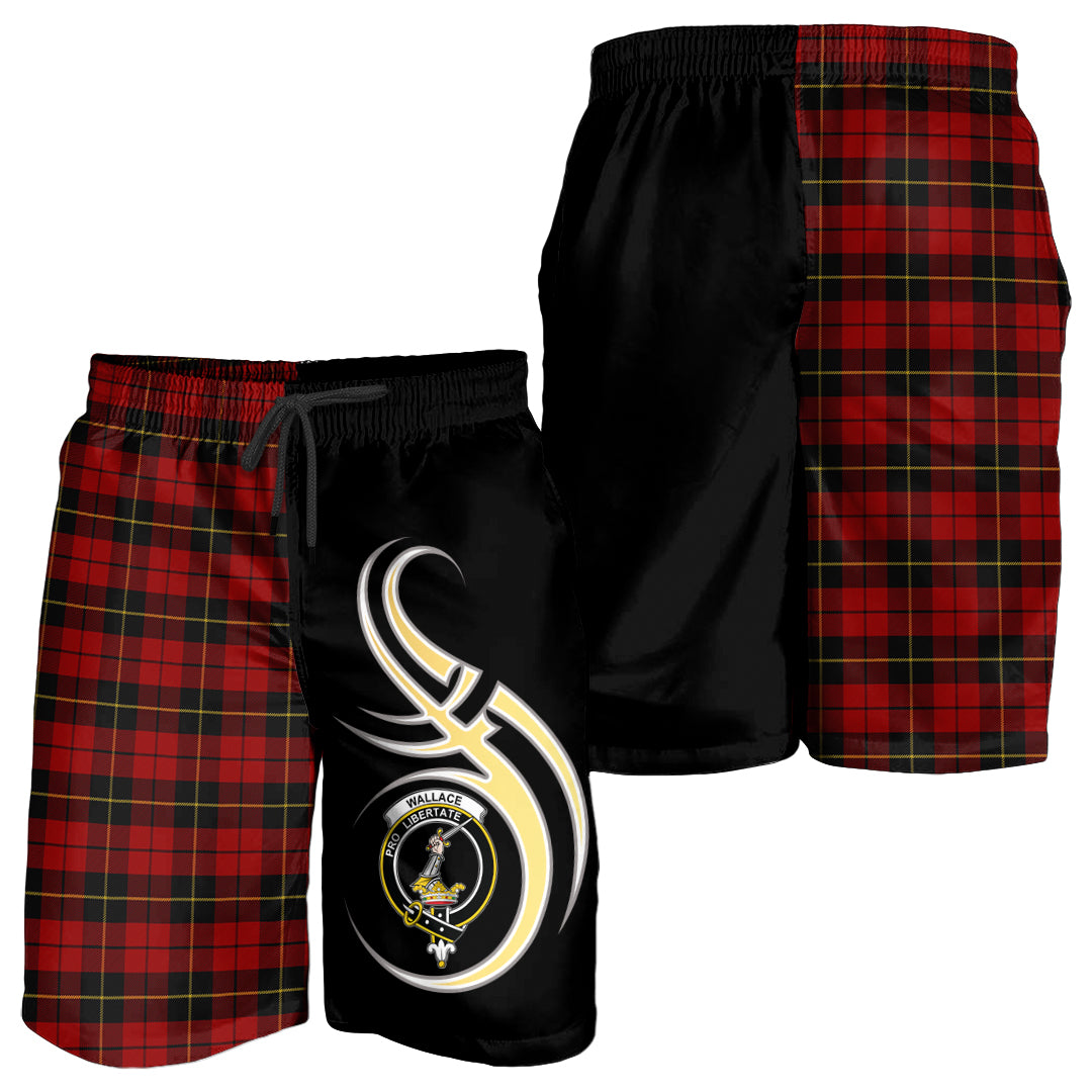 scottish-wallace-clan-crest-believe-in-me-tartan-men-shorts