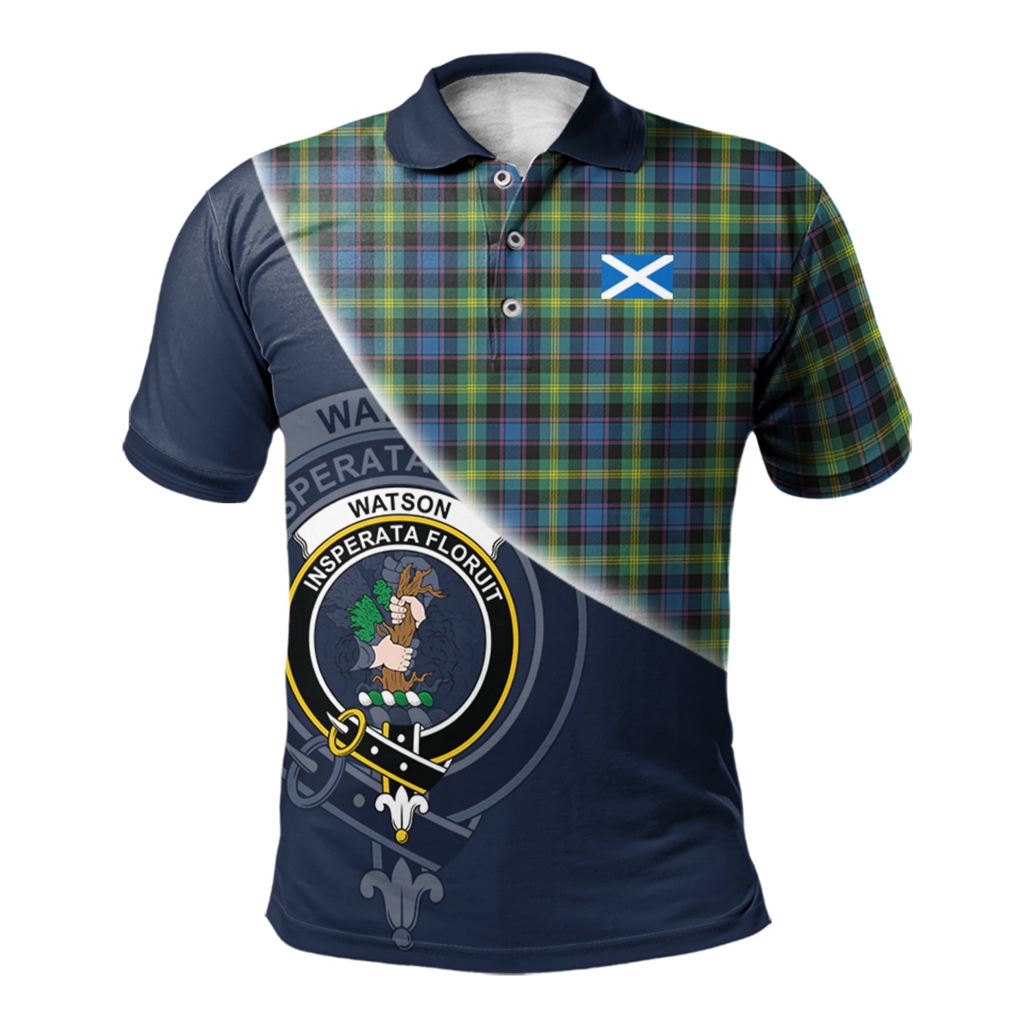 scottish-watson-ancient-clan-crest-tartan-scotland-flag-half-style-polo-shirt