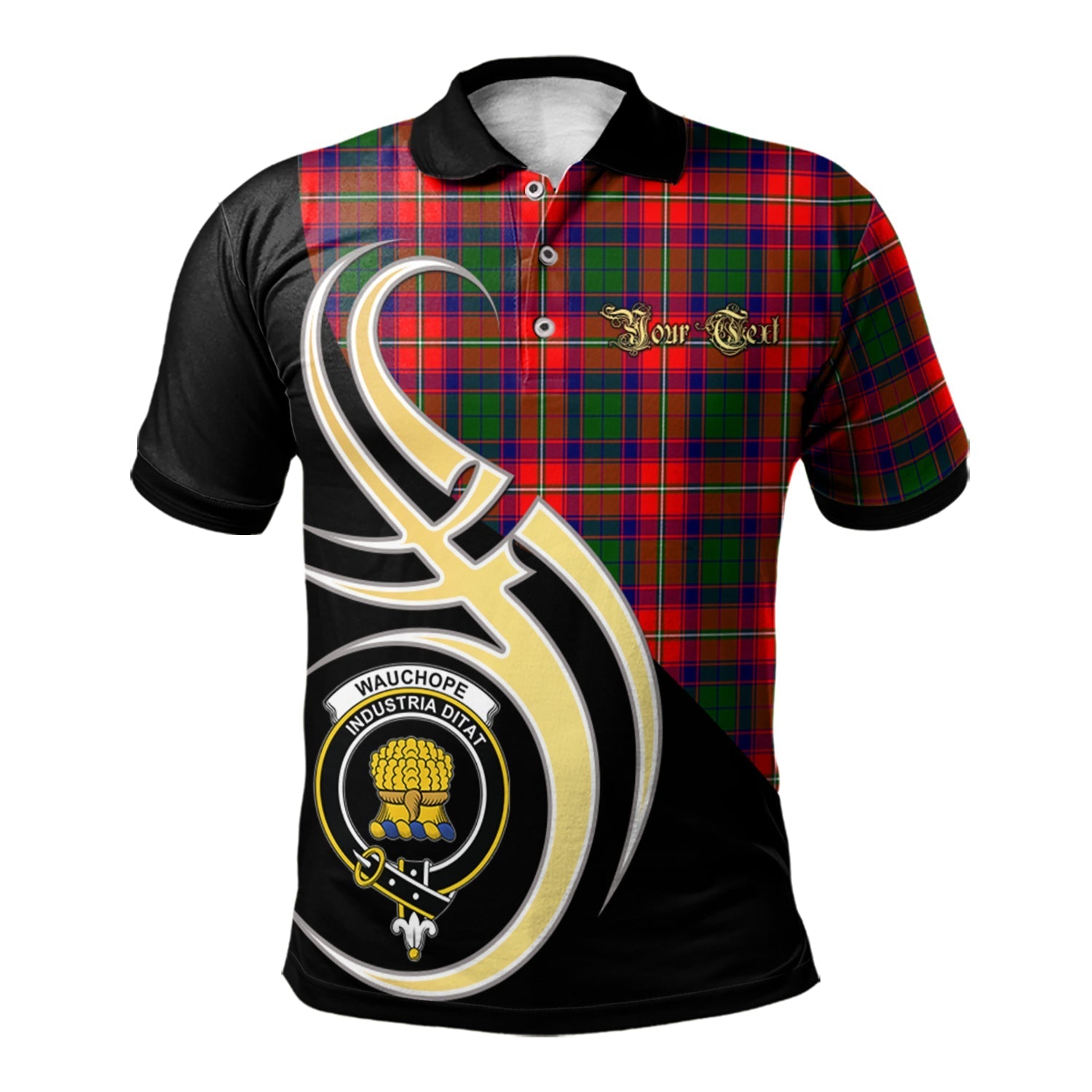 scotland-wauchope-clan-crest-tartan-believe-in-me-polo-shirt
