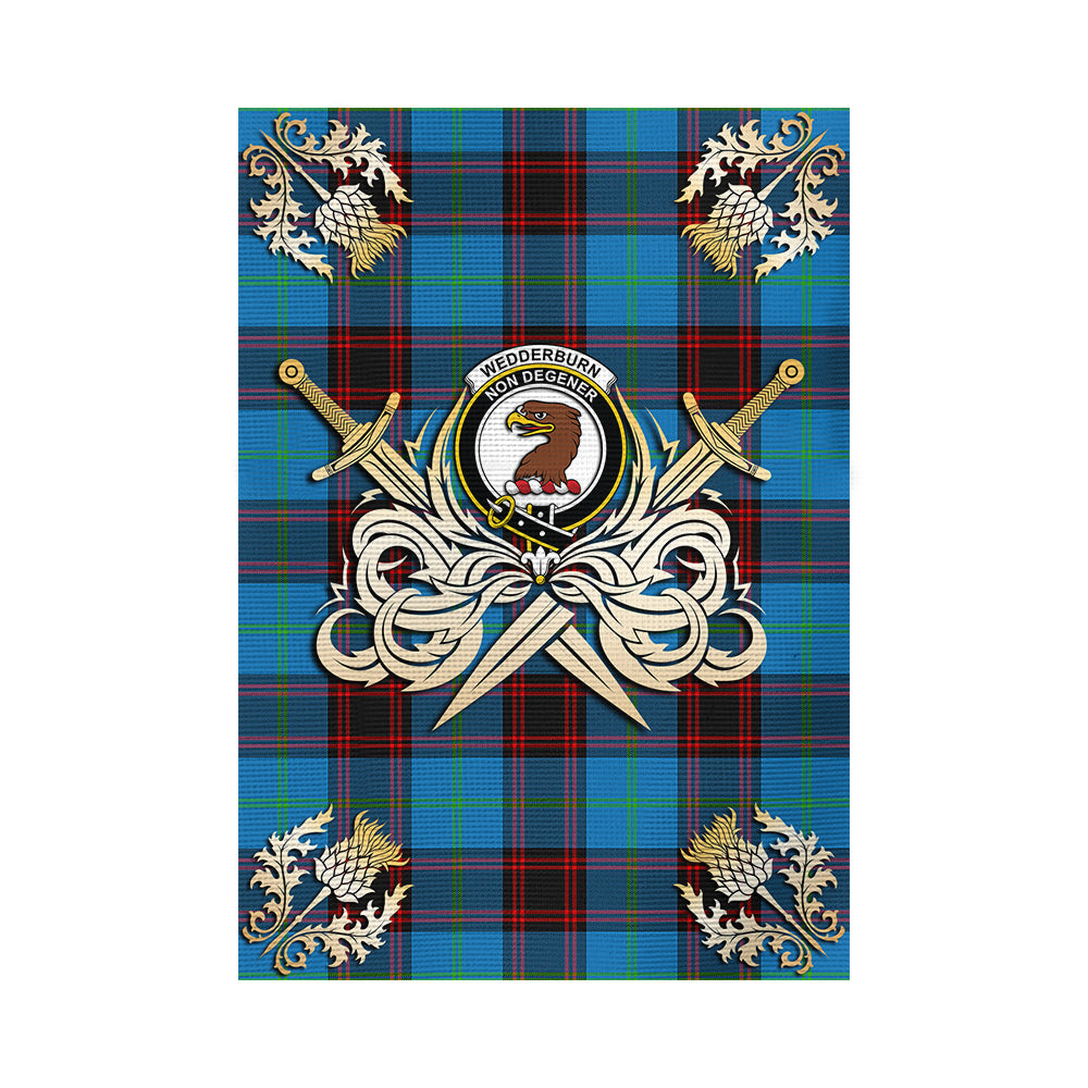 scottish-wedderburn-clan-crest-courage-sword-tartan-garden-flag