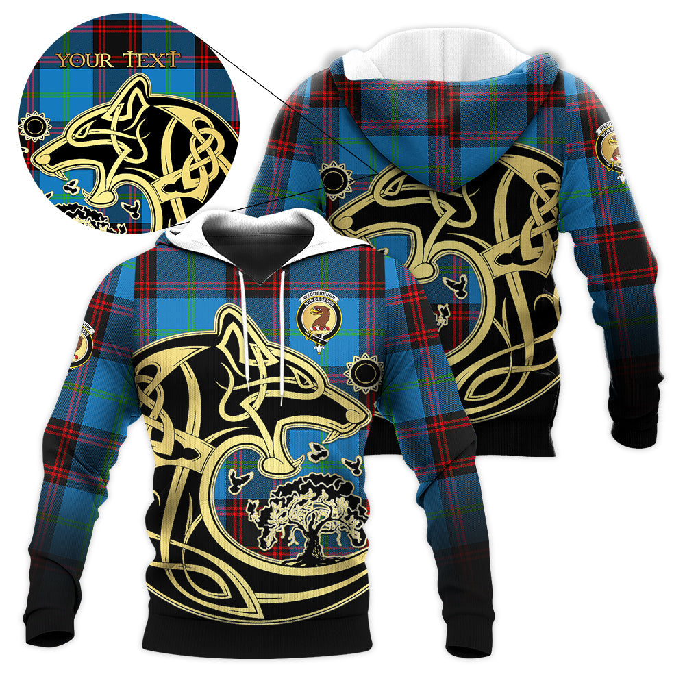 scottish-wedderburn-clan-crest-celtic-wolf-tartan-hoodie
