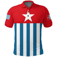 West Papua Polo Shirt Morning Star Flag LT4 - Wonder Print Shop