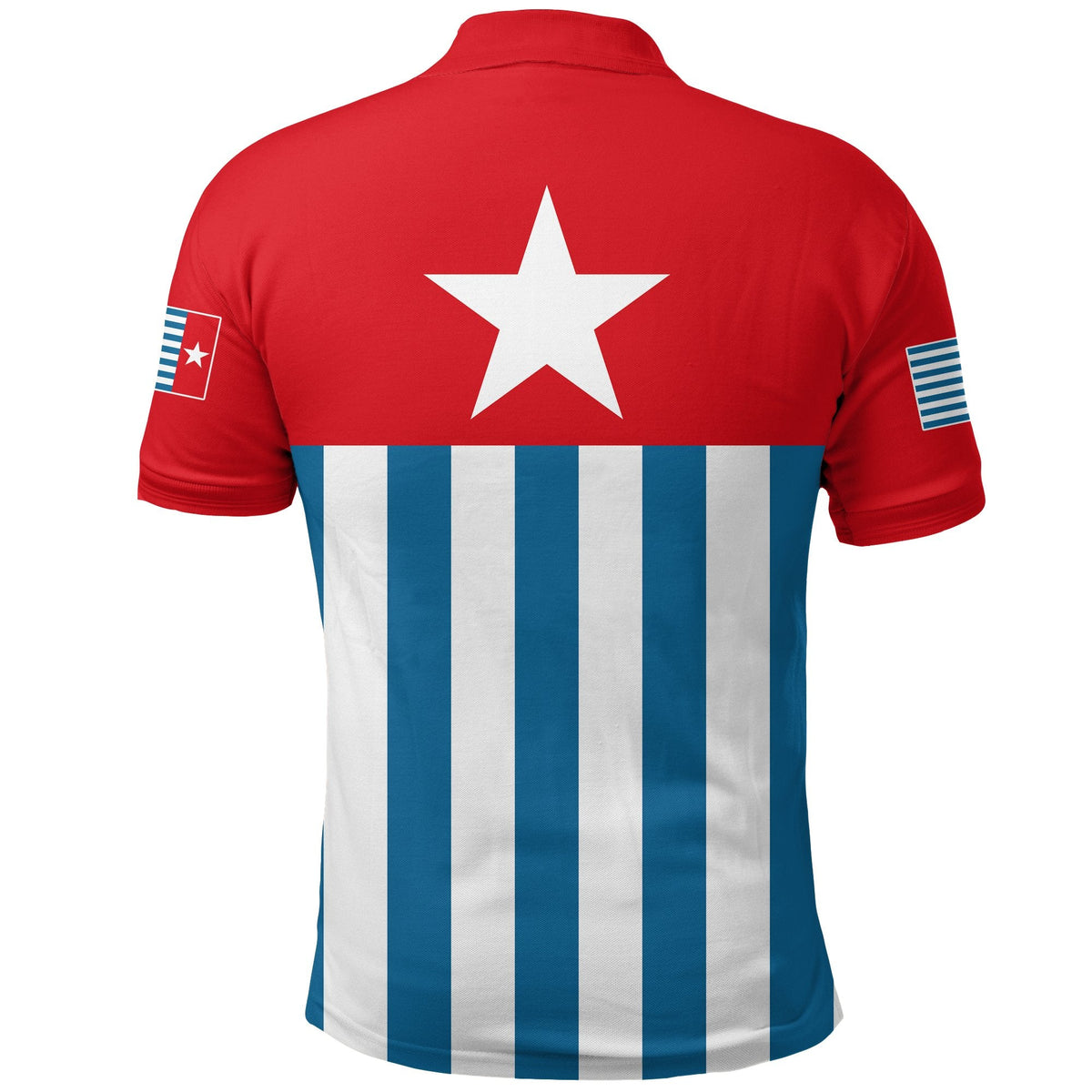 West Papua Polo Shirt Morning Star Flag LT4 - Wonder Print Shop