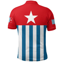West Papua Polo Shirt Morning Star Flag LT4 - Wonder Print Shop
