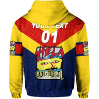 Custom Papua New Guinea Hela Wigmen Zip Hoodie Rugby Simple Style, Custom Text And Number LT8 - Wonder Print Shop