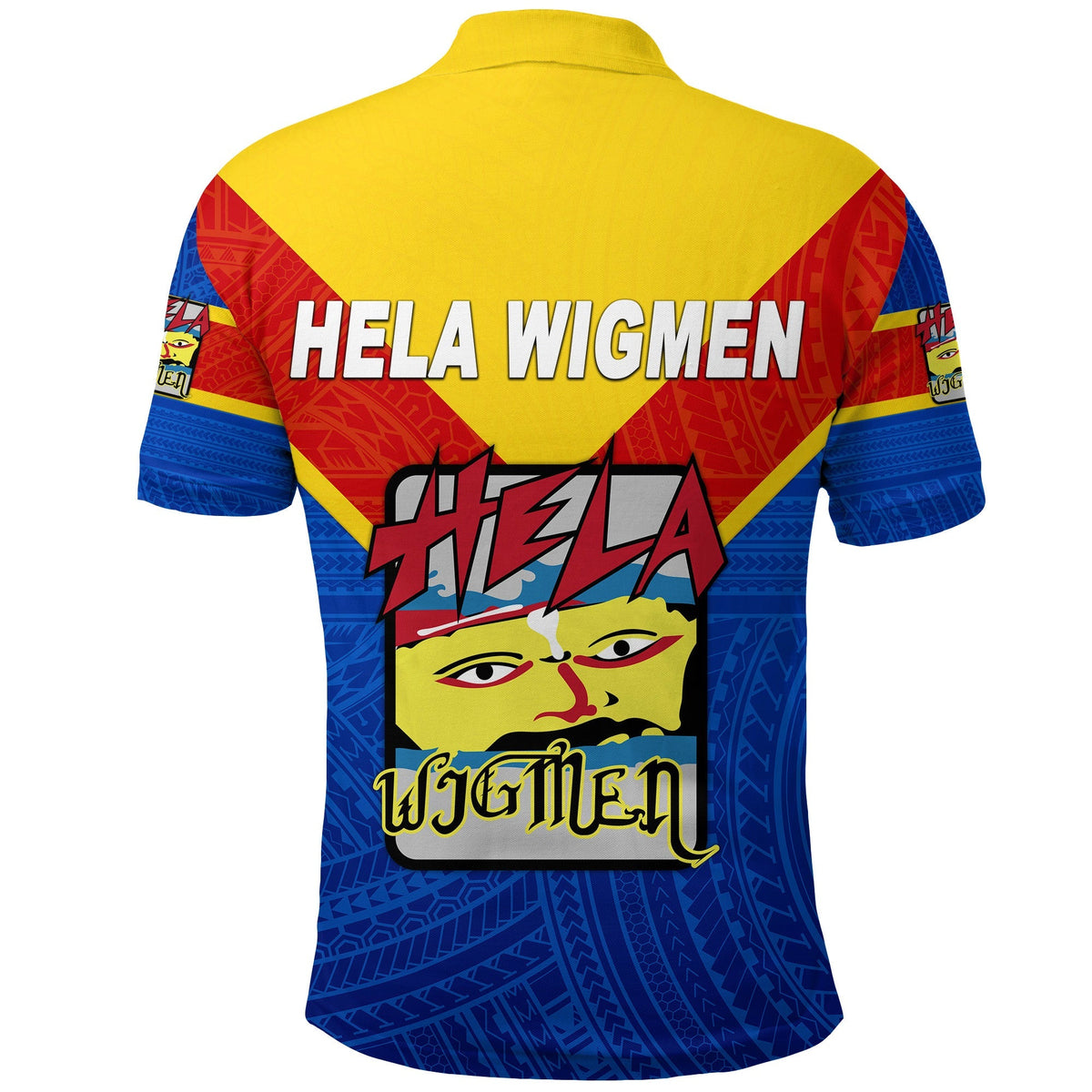 Papua New Guinea Hela Wigmen Polo Shirt Rugby Original Style LT8 - Wonder Print Shop