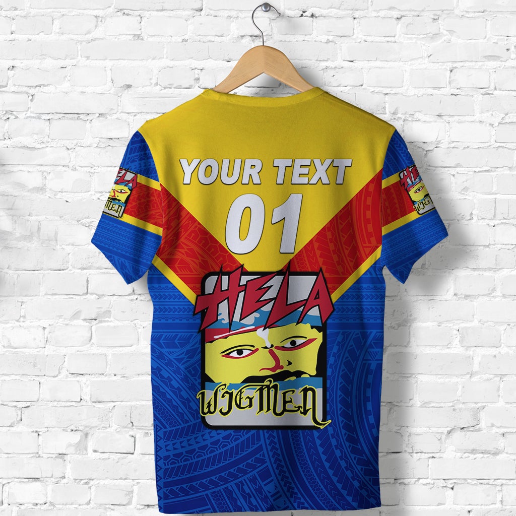 Custom Papua New Guinea Hela Wigmen T Shirt Rugby Original Style, Custom Text And Number LT8 - Wonder Print Shop