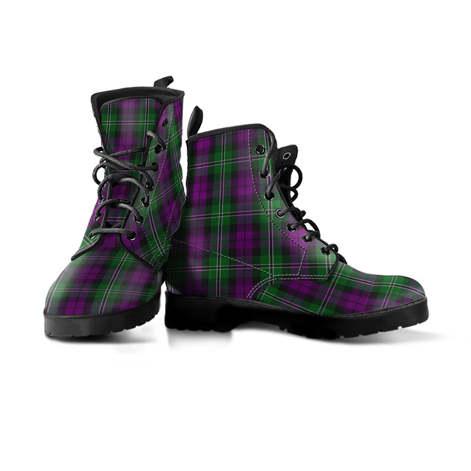 scottish-wilson-clan-tartan-leather-boots