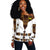(Custom Personalised) Ethiopia Women Off Shoulder Sweater Ethiopian Lion Of Judah Tibeb Vibes - White LT8 - Wonder Print Shop