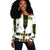 (Custom Personalised) Ethiopia Women Off Shoulder Sweater Ethiopian Lion Of Judah Tibeb Vibes NO.1 Ver - Flag Style LT8 - Wonder Print Shop