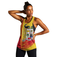 African Tank Top - Benin Women's Racerback Tank Quarter Style - Wonder Print Shop