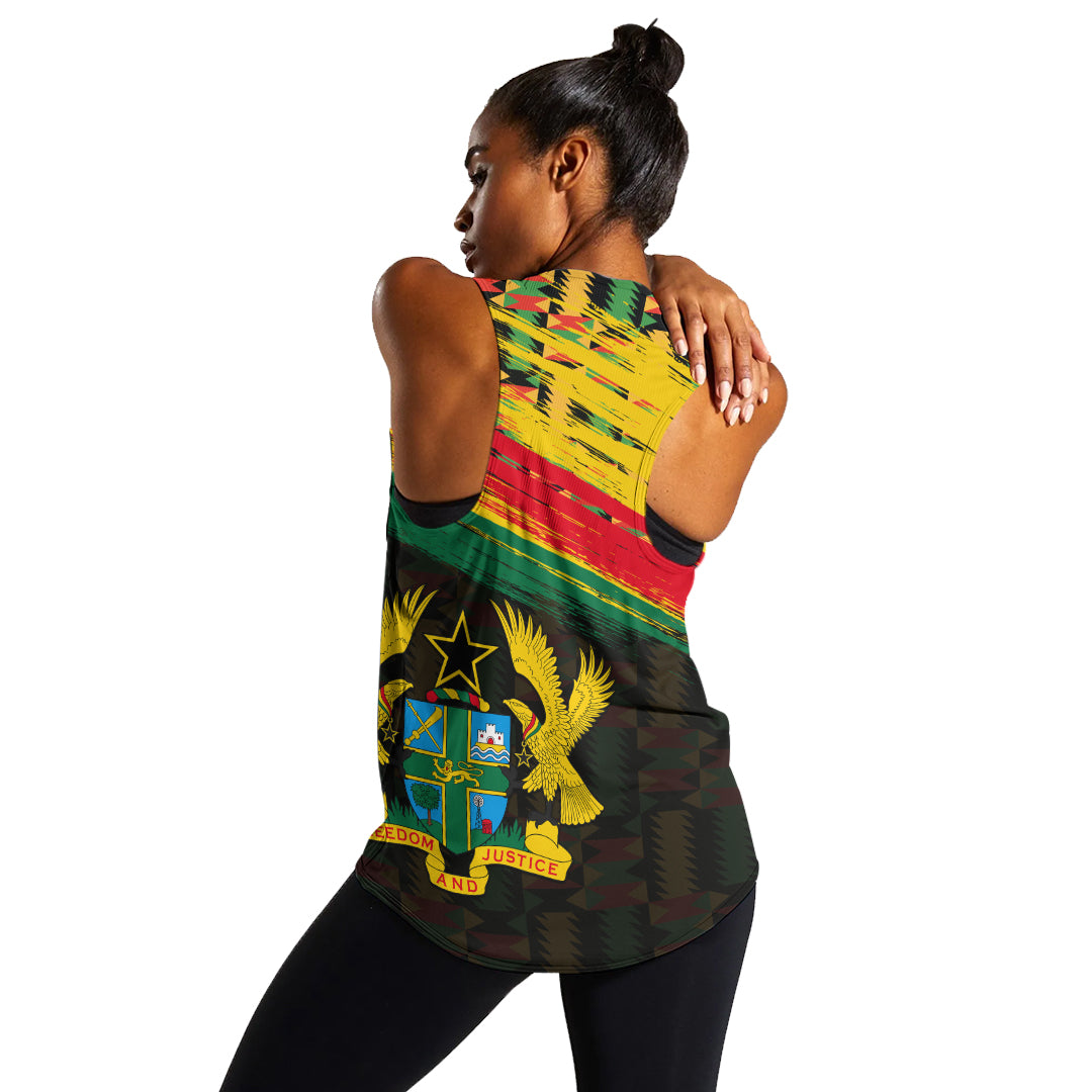 Ghana Women Tank Top Polygonal LT6 - Wonder Print Shop