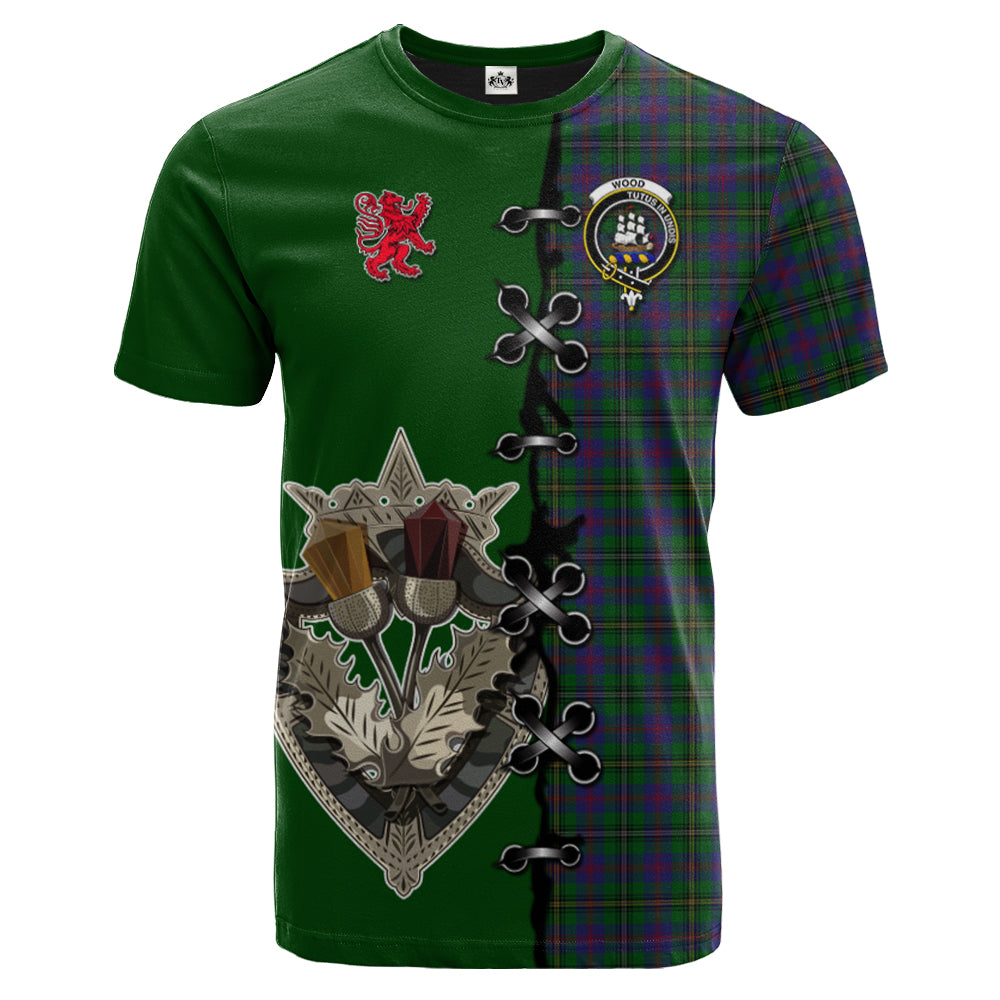 scottish-wood-clan-crest-tartan-lion-rampant-and-celtic-thistle-t-shirt