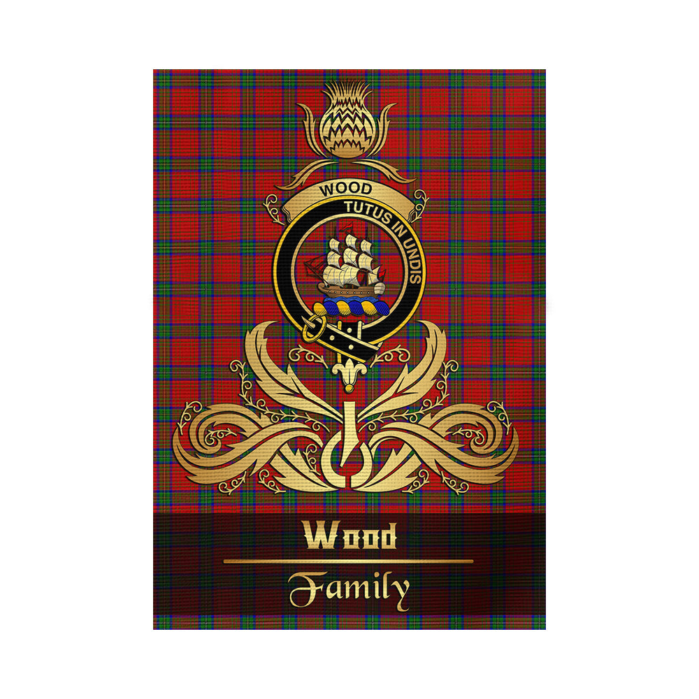 scottish-wood-dress-clan-crest-family-golden-thistle-tree-tartan-garden-flag