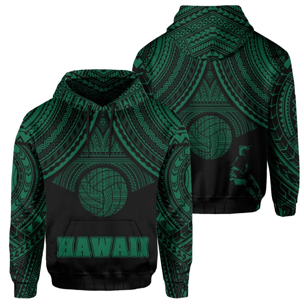 polynesian-volleyball-hawaii-hoodie-green
