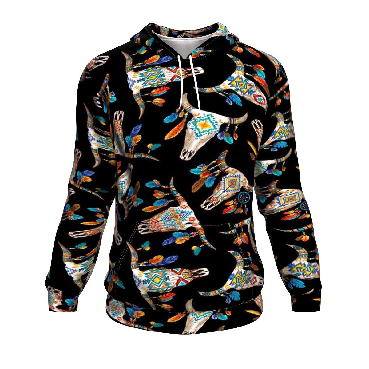 Bisons Native American Pride All Over Hoodie LT10 - Wonder Print Shop