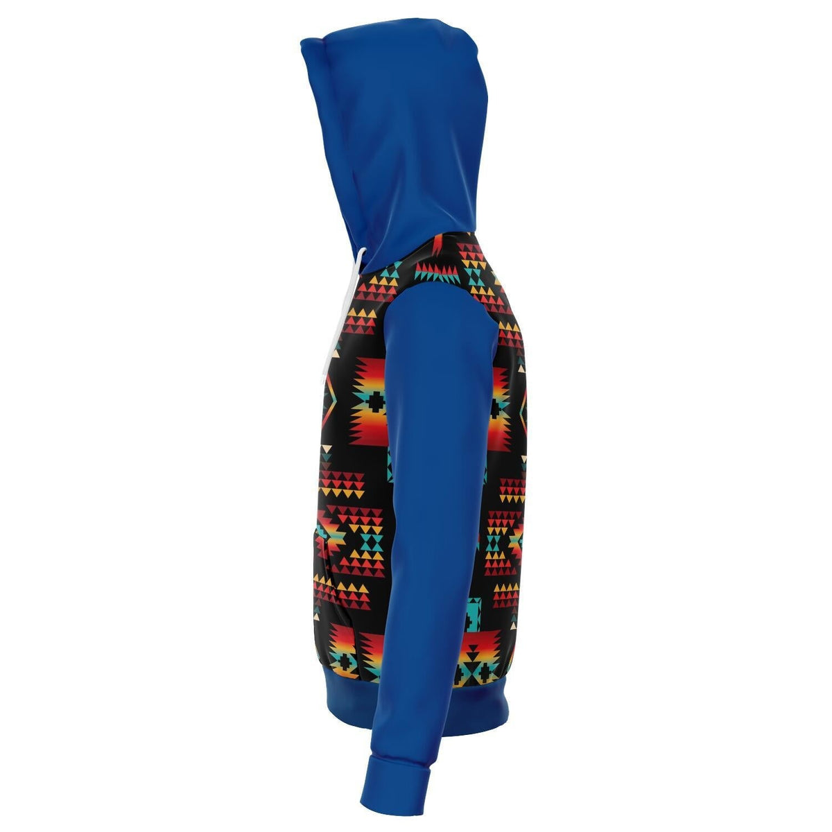 Blue Native Tribes Pattern Native American All Over Hoodie LT10 - Wonder Print Shop