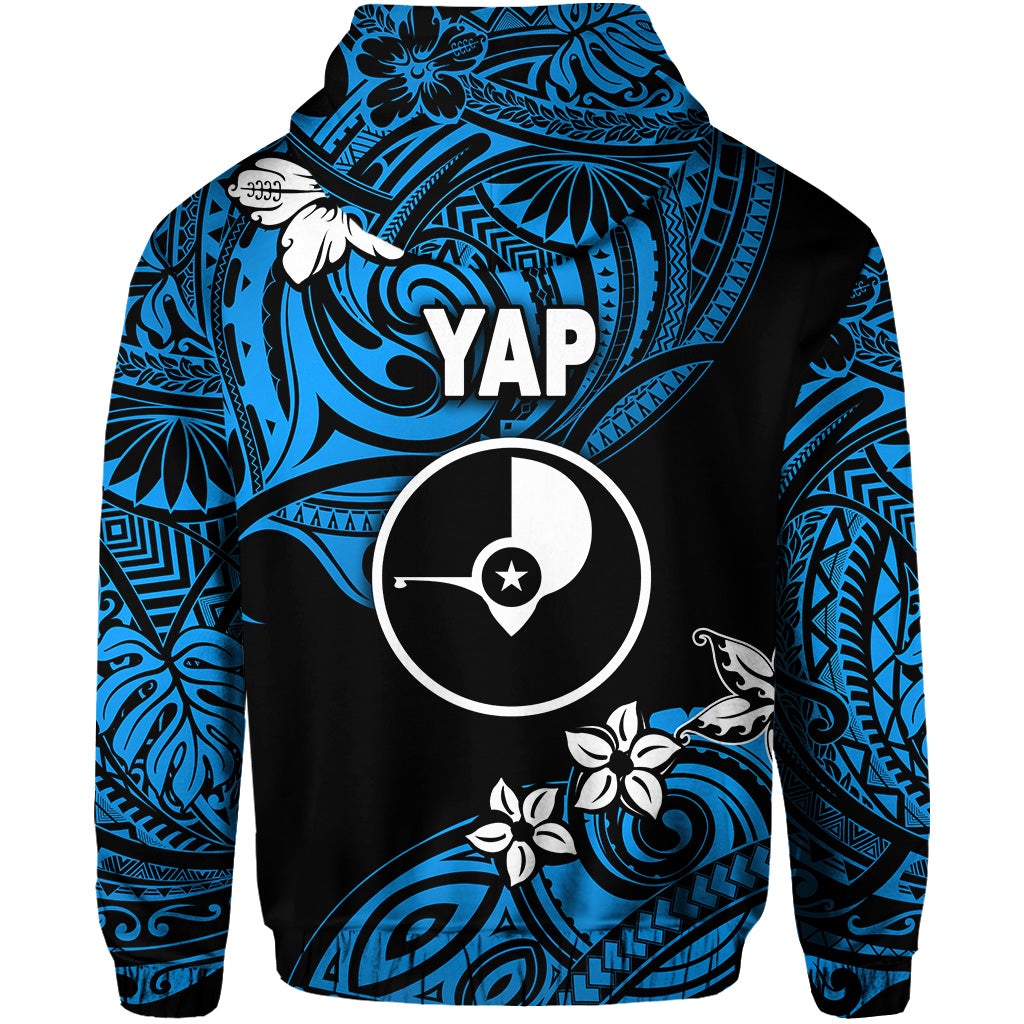 FSM Yap Zip Hoodie Unique Vibes Blue LT8 - Wonder Print Shop