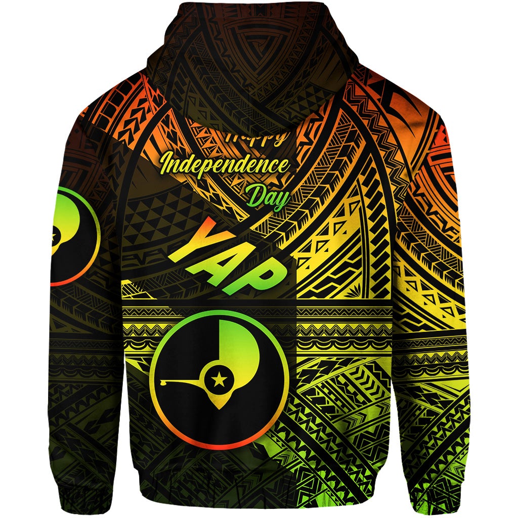 FSM Yap Zip Hoodie Happy Independence Day Original Vibes Reggae LT8 - Wonder Print Shop