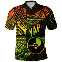 FSM Yap Polo Shirt Happy Independence Day Original Vibes Reggae LT8 - Wonder Print Shop