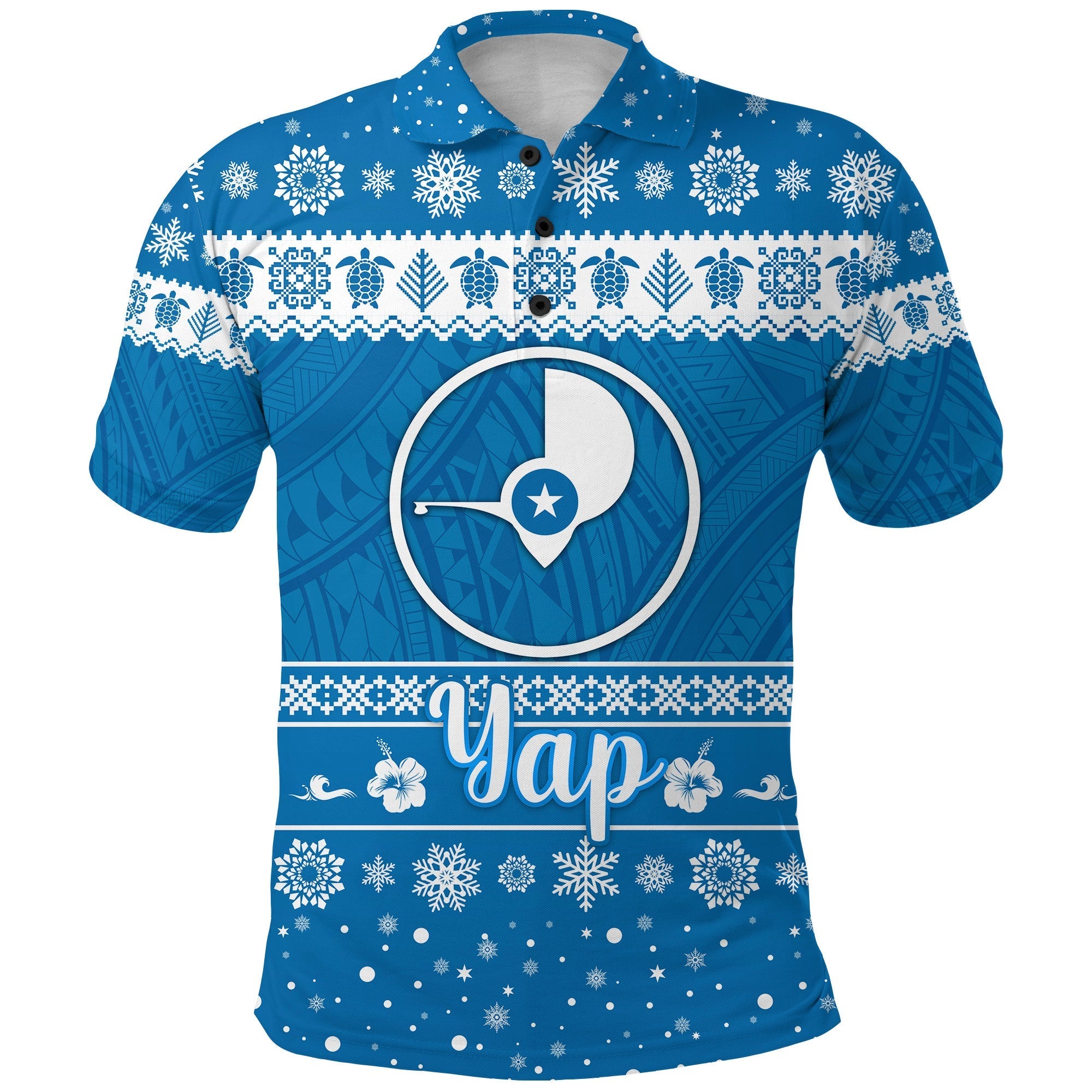 Custom FSM Yap Polo Shirt Christmas Simple Style LT8 - Wonder Print Shop