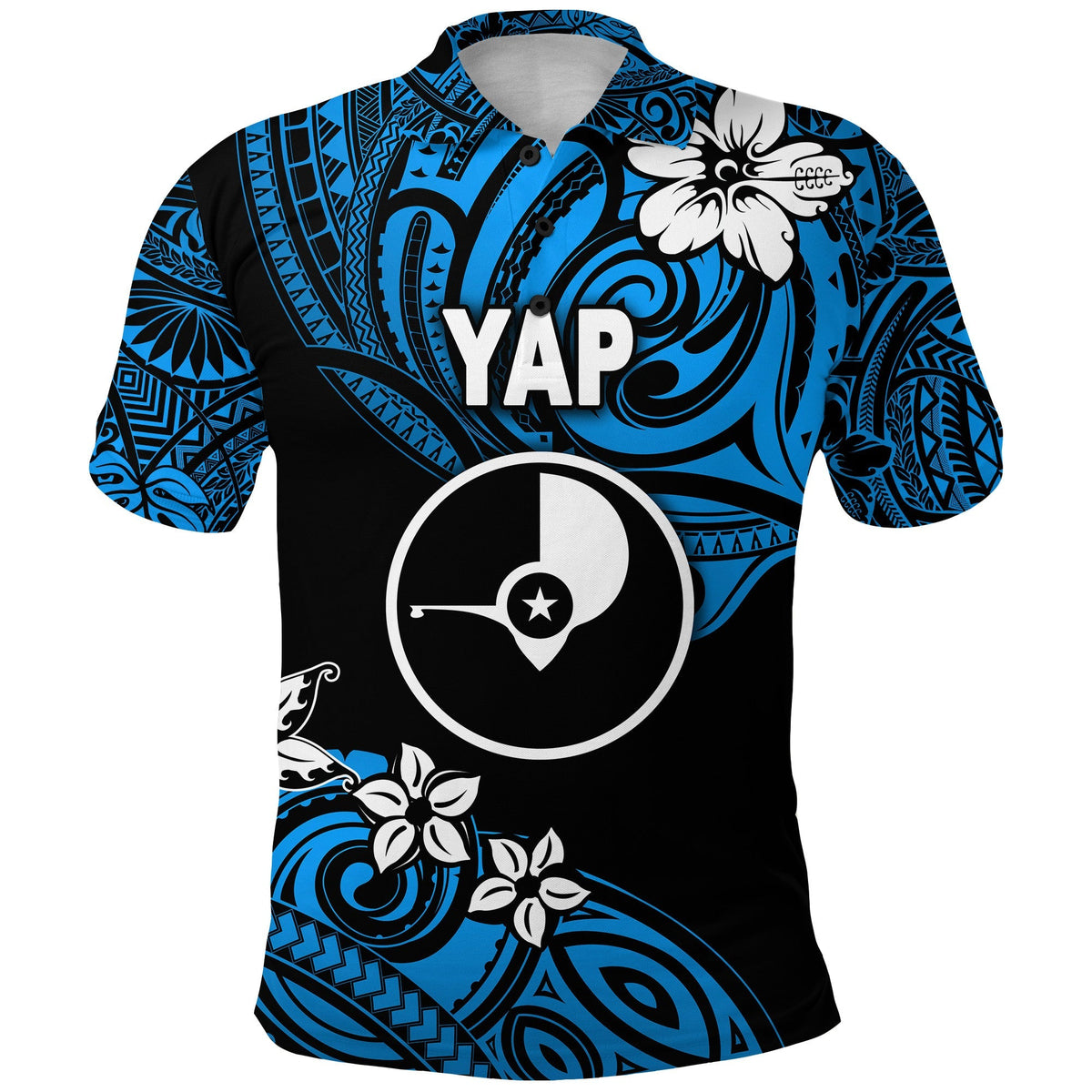 FSM Yap Polo Shirt Unique Vibes Blue LT8 - Wonder Print Shop