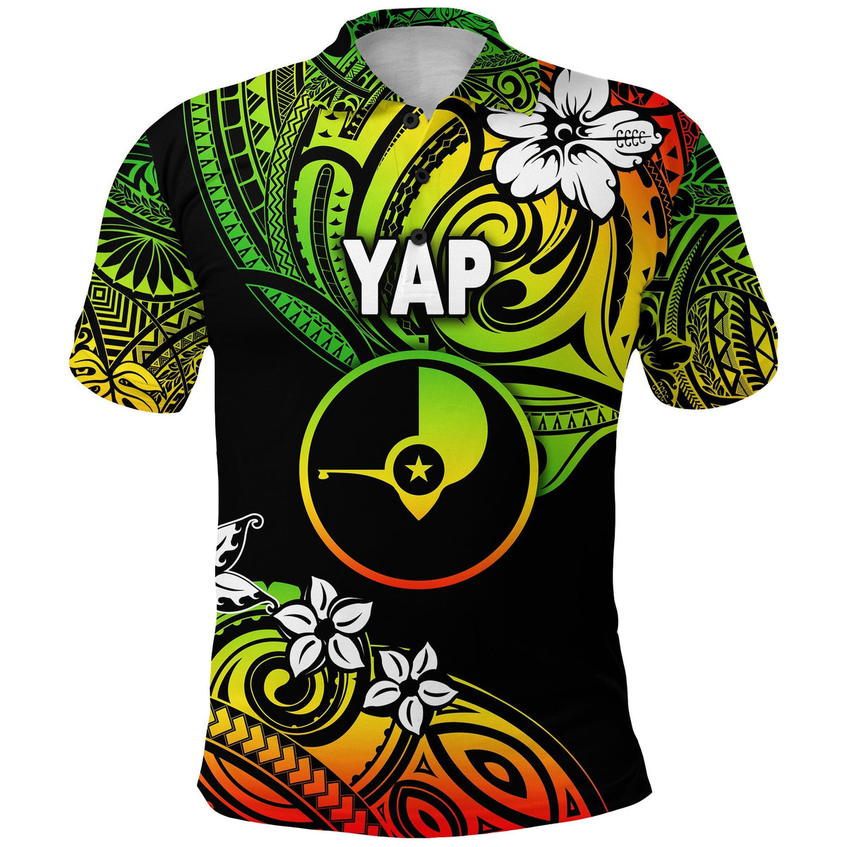 Custom FSM Yap Polo Shirt Unique Vibes Reggae LT8 - Wonder Print Shop