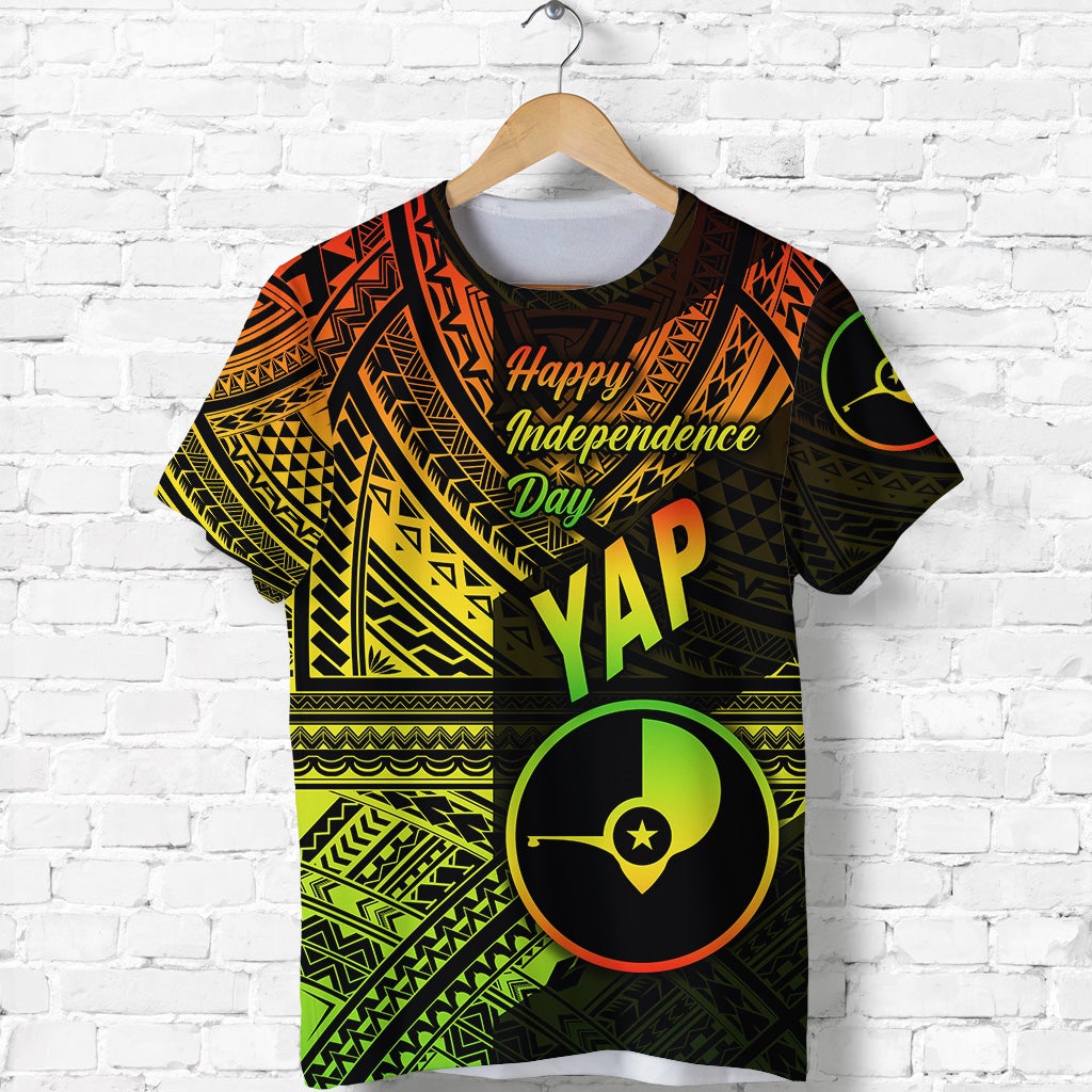 Custom FSM Yap T Shirt Happy Independence Day Original Vibes Reggae LT8 - Wonder Print Shop