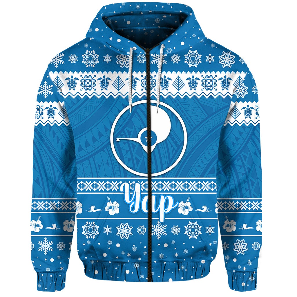 FSM Yap Christmas Zip Hoodie Simple Style LT8 - Wonder Print Shop