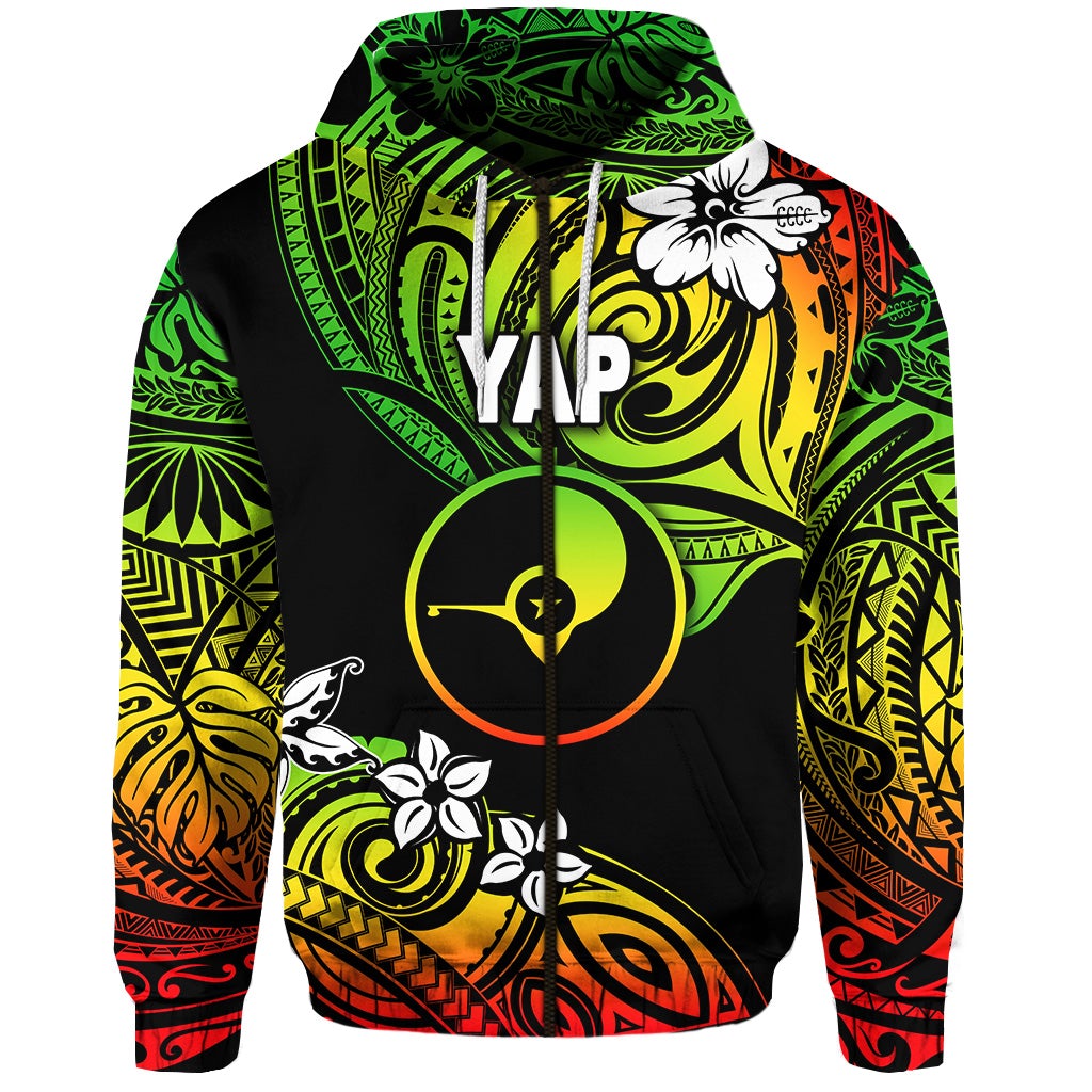 FSM Yap Zip Hoodie Unique Vibes Reggae LT8 - Wonder Print Shop