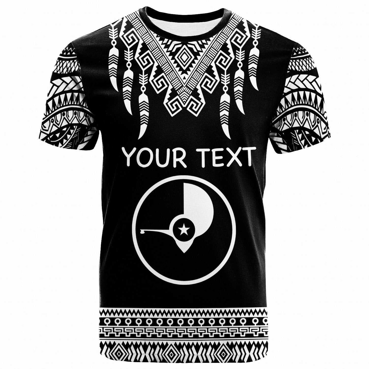 yap-custom-personalised-t-shirt-tooth-shaped-necklace-pattern
