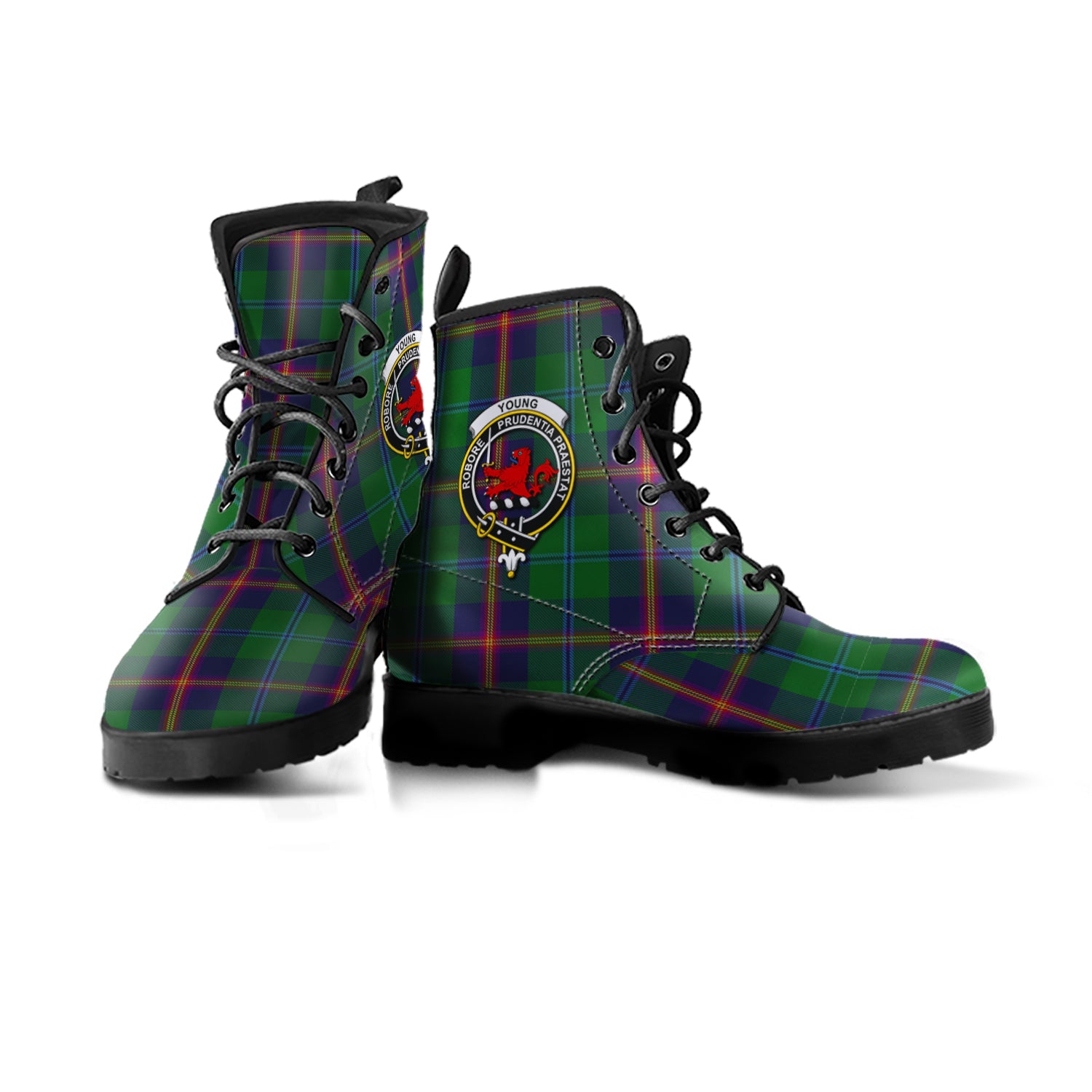scottish-young-clan-crest-tartan-leather-boots