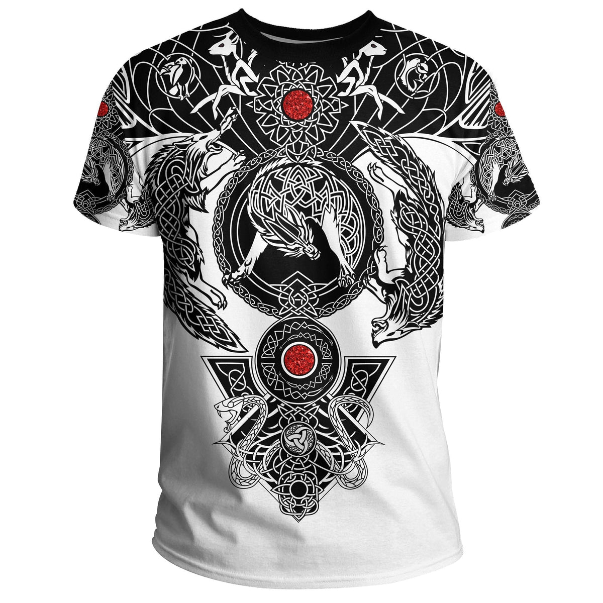 Viking T Shirt, Tattoo All Over Print RLT12 - Wonder Print Shop