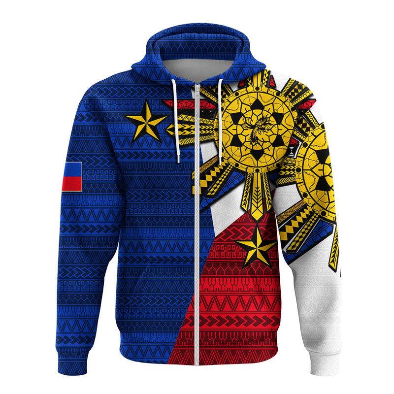 Custom Filipino Hoodie Tribal Flag Style LT6 - Wonder Print Shop