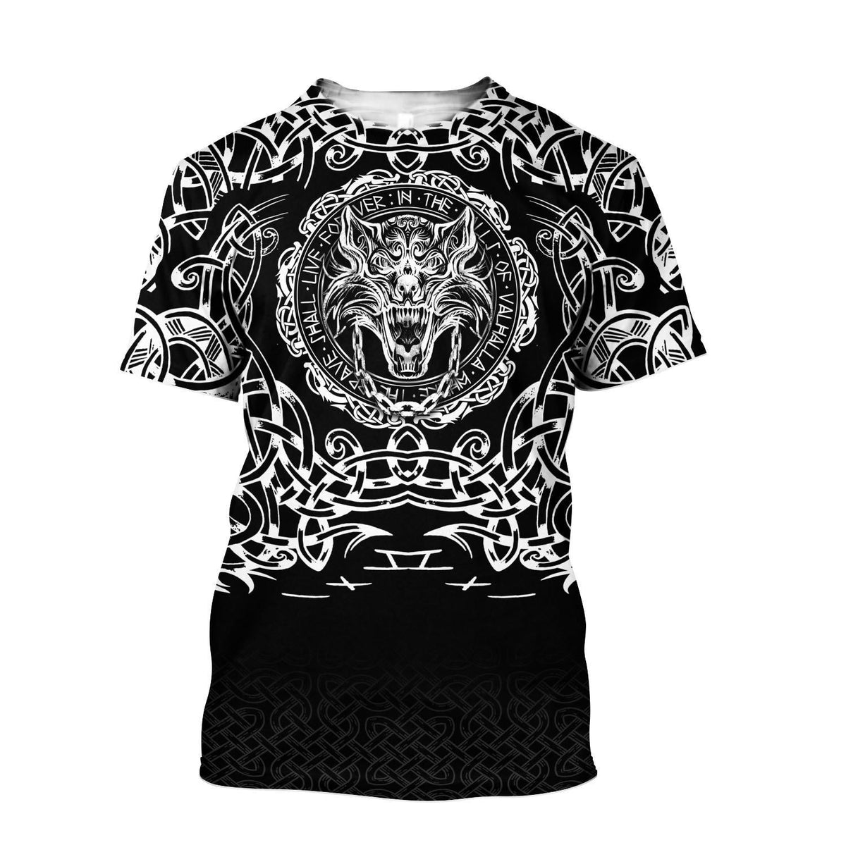 Viking T Shirt Fenrir Viking 3D RLT12 - Wonder Print Shop