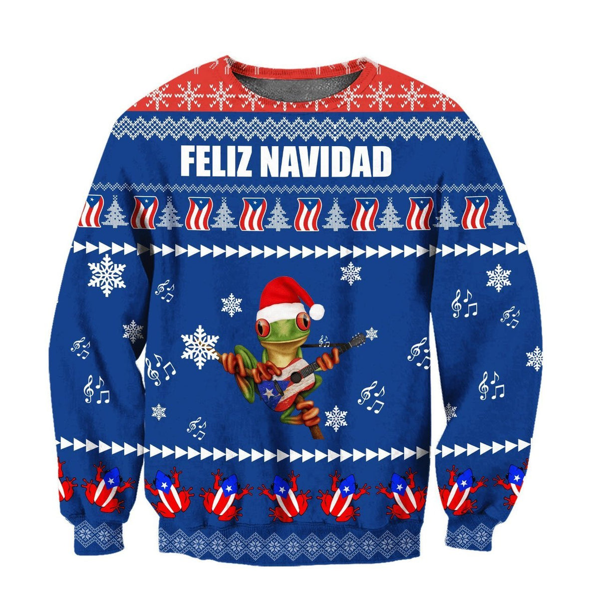 Puerto Rico Coqui Christmas Sweatshirt - Wonder Print Shop