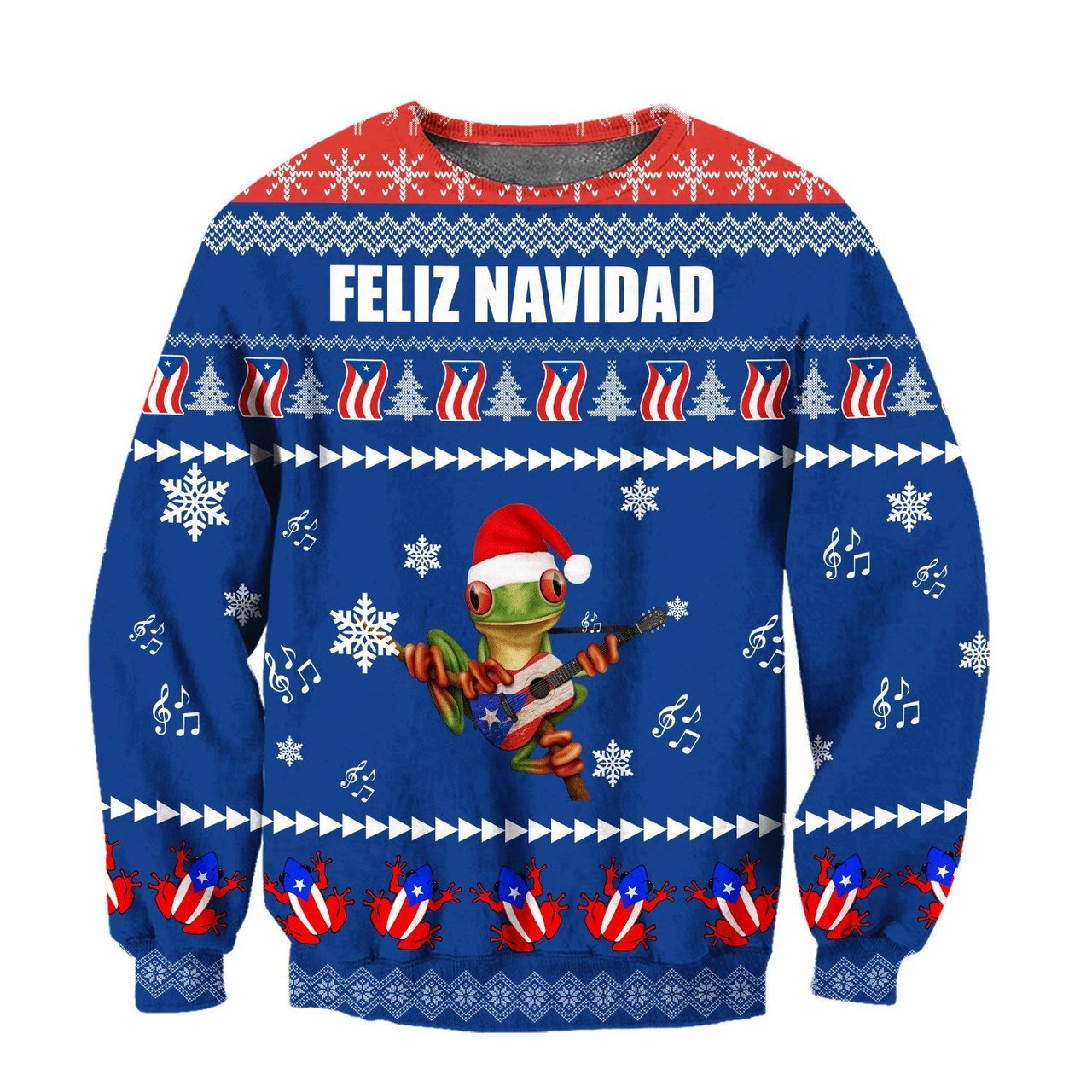 Puerto Rico Coqui Christmas Sweatshirt - Wonder Print Shop