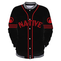 Custom Name Native American Indian Movement 3D All Over Printed Unisex Baseball Jacket - Wonder Print Shop