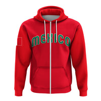 Custom Baseball 2023 Mexico Hoodie Red Style LT6 - Wonder Print Shop