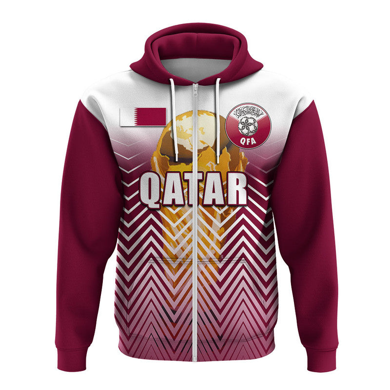 Custom Qatar Football 2022 Hoodie Sport Style LT6 - Wonder Print Shop