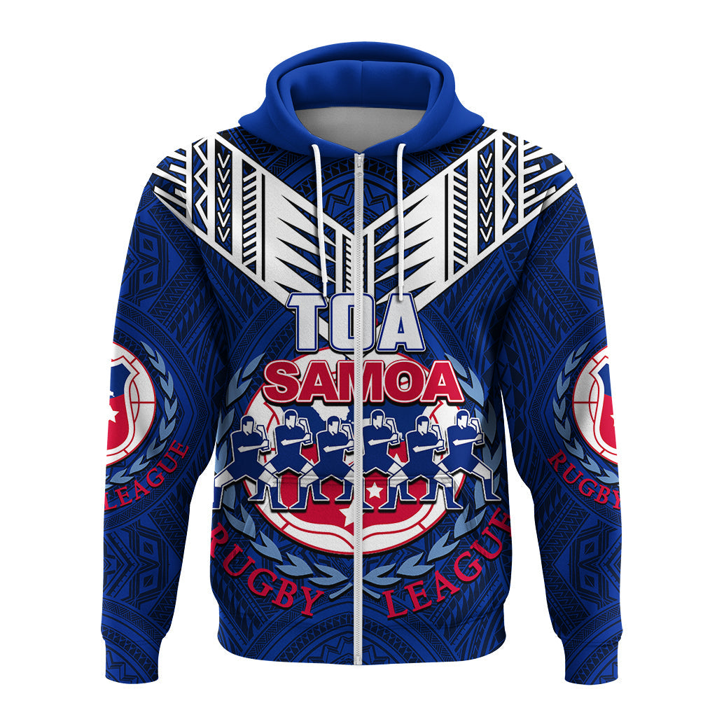 Toa Samoa Rugby Hoodie Siva Tau Jersey LT6 - Wonder Print Shop