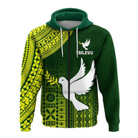 Tailevu Rugby Fiji Zip Hoodie Go Green LT4 - Wonder Print Shop