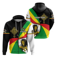 Custom Ethiopia Zip Hoodie Stylized flags Ver.2 LT16 - Wonder Print Shop