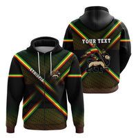 Custom Ethiopia Zip Hoodie Typography LT16 - Wonder Print Shop