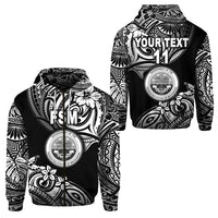 Custom Federated States of Micronesia Zip Hoodie Unique Vibes Black LT8 - Wonder Print Shop