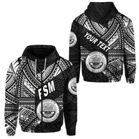 Custom Federated States of Micronesia Zip Hoodie FSM Original Style Black LT8 - Wonder Print Shop